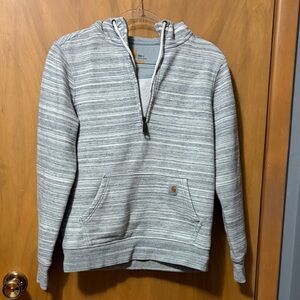 Carhartt Gray quarter zip Hoodie